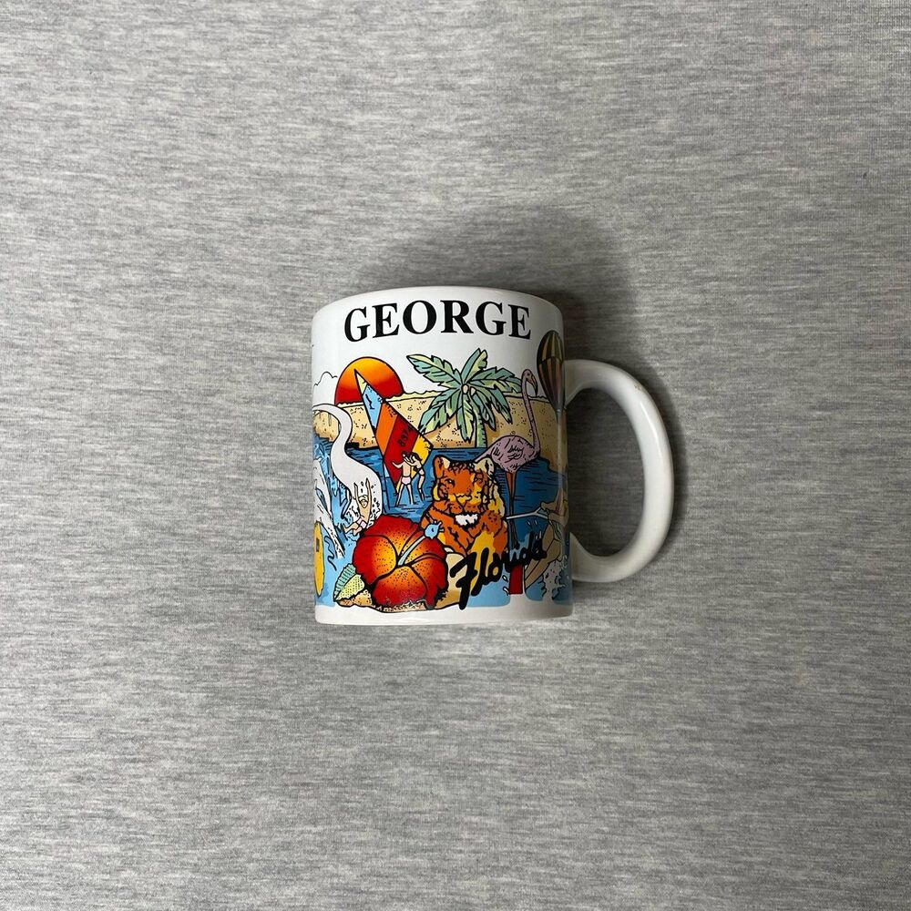 Disney Gifts Florida Personalized Name Mug GEORGE 4.5” Souvenir Coffee Cup Mug
